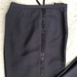 Bloomingdale’s, silk pants with beading